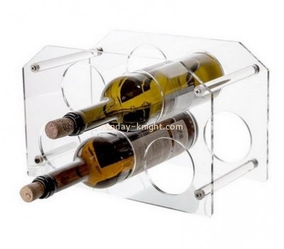 Factory hot selling acrylic bottle holder wine bottle display rack wine display stand WDK-043