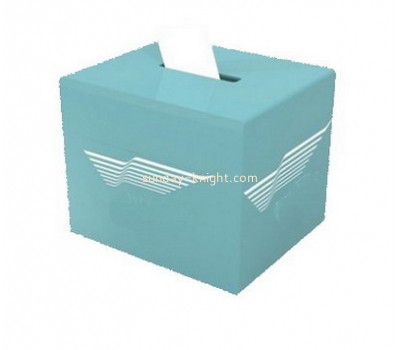Wholesale mini acrylic favor box plexiglass storage box custom printed tissue box DBK-081