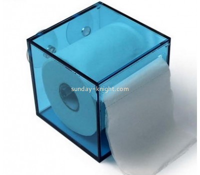 Factory direct sale acrylic plastic tissue box clear plastic box wall mounted acrylic display box DBK-094