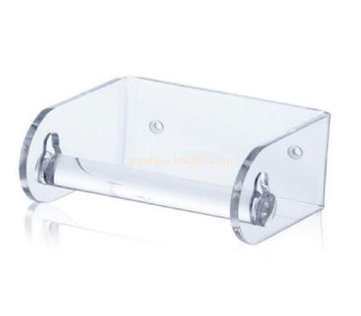 Custom acrylic wall mounted tissue box holder paper tissue box clear acrylic favor box DBK-096