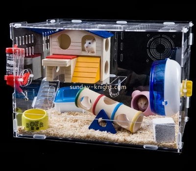 Acrylic factory customize small parrot cage cockatiel bird cage PCK-090