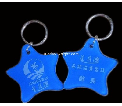 Acrylic star key ring for hotel ODK-015