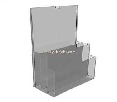 Plastic fabrication company custom acrylic brochure holder display stand BHK-134