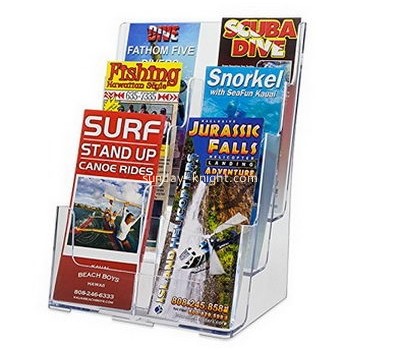 Clear acrylic supplier custom designs acrylic plastic brochure holder BHK-199
