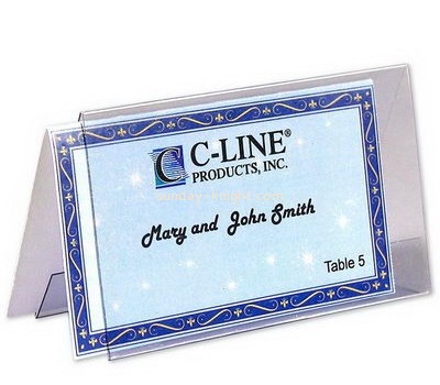 China acrylic manufacturer custom plastic table tent sign holders BHK-367