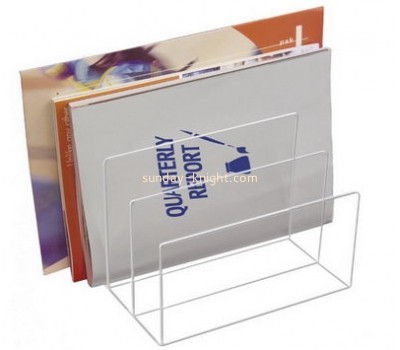 Acrylic display supplier custom clear lucite plastic file holder BHK-397