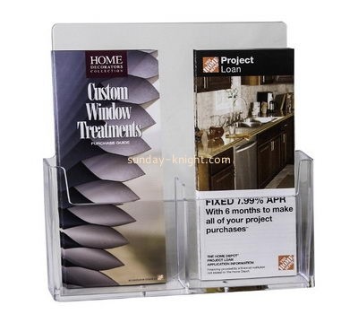 Acrylic plastic supplier custom acrylic brochure displays holders BHK-432