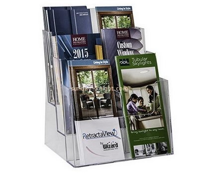 Acrylic sheet manufacturer custom perspex standing brochure holder BHK-438