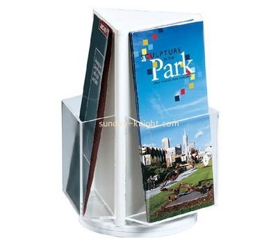 Acrylic plastic supplier custom plexiglass tri fold brochure holder BHK-464
