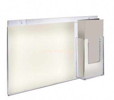 Plexiglass company custom wall mounted brochure displays holders BHK-471