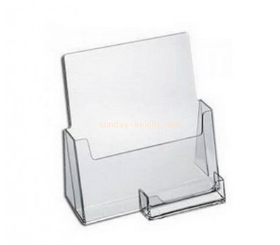 Plastic manufacturers custom acrylic brochure holder with business card holder BHK-476