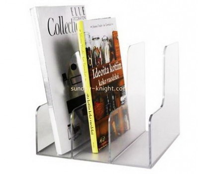 Acrylic manufacturers custom lucite magazine rack shelf BHK-506