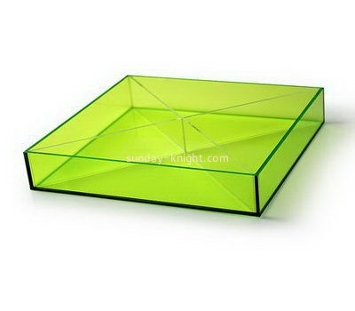 Customize square clear acrylic tray FSK-186