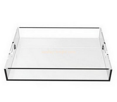 Acrylic manufacturers custom lucite tray stand holder HCK-058