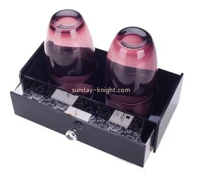 Perspex manufacturers custom acrylic drawer storage box HCK-054