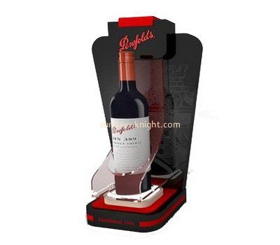 Acrylic company custom lucite wine bottle display holder HCK-063