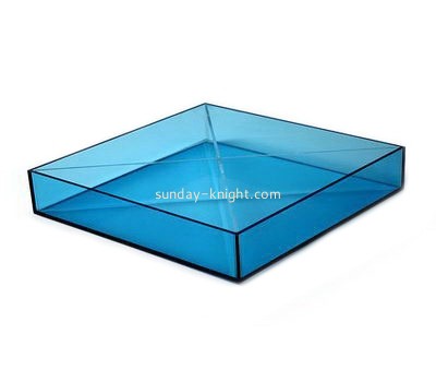 Plexiglass manufacturer custom acrylic clear serving tray HCK-106