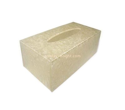 Acrylic manufacturers custom plexiglass facial tissue box cover HCK-120