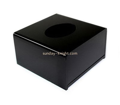 Plastic company custom acrylic square tissue box cover HCK-124