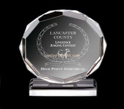Round clear acrylic awards and trophies  ATK-011
