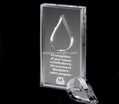 Acrylic products manufacturer customized best design trophies and awards ATK-046