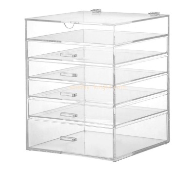 New elegant large clear acrylic case multipurpose drawers organizer box DBK-026