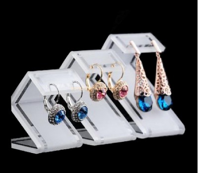 White lucite jewelery display stands for earring JDK-028