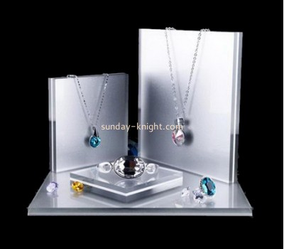 Acrylic plastic supplier customized acrylic display stands for jewellery JDK-367