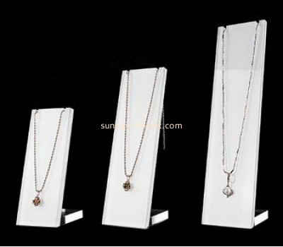 Acrylic products manufacturer customized jewellery necklace display stand JDK-469