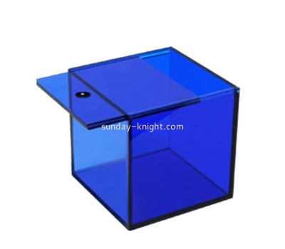 Lucite boxes manufacturer custom acrylic giftx box with sliding lid DBK-1414
