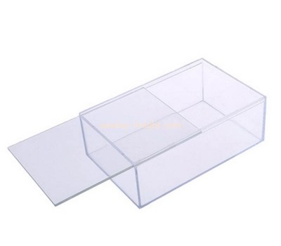Plexiglass boxes supplier custom acrylic sliding lid display box DBK-1413