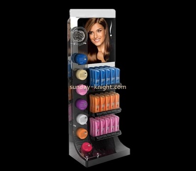 Plexiglass display supplier custom acrylic beauty ladder display rack desktop cosmetics store shelf rack MDK-464