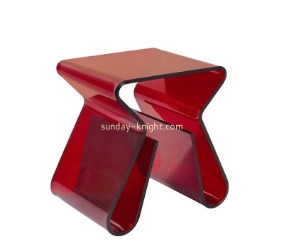 Plexiglass item supplier custom acrylic side table with magazine rack AFK-340
