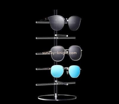 Clear lucite sunglasses display stand with multi hanging bag SDK-007