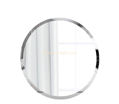 Perspex display manufacturer custom acrylic fashionable round redroom wall-mounted mirror MAK-102