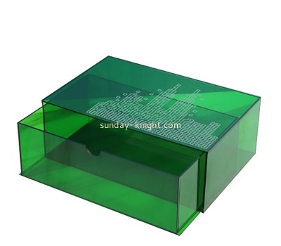 Acrylic boxes manufacturer custom plexiglass dustproof drawer storage box AHK-053