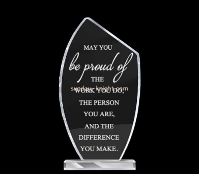 Perspex products supplier custom acrylic employee appreciation awards for coworker ATK-064