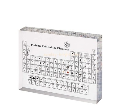 Acrylic item supplier custom plexiglass periodic table chemistry class teaching aids block ABK-231