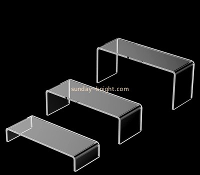 Lucite display supplier custom acrylic footwear showcase risers for store SSK-043