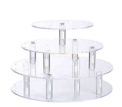 Lucite products manufacturer custom acrylic 3 tiers cake pop display stand FSK-209