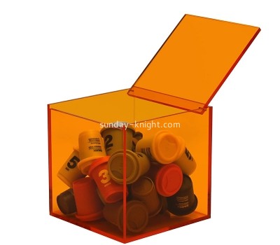 Lucite box manufacturer custom acrylic coffee capsule box AHK-066