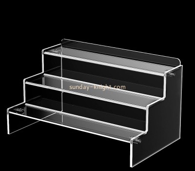 Acrylic item supplier custom plexiglass 3 tier display risers ODK-1184