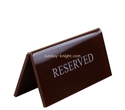 Custom acrylic restaurant reserved table sign BHK-852