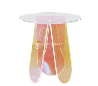 Custom iridescent acrylic round coffee table AFK-359
