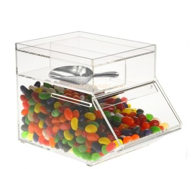 Custom acrylic supermarket flip-top food box FSK-223