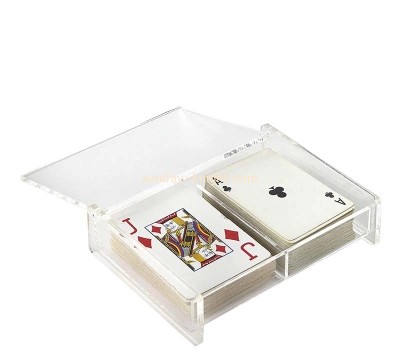 Custom acrylic twin playing card deck case AHK-070