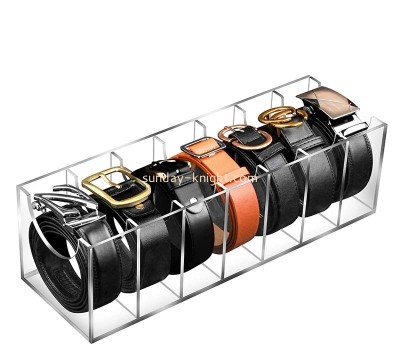 Custom acrylic 7 compartments belt organizer AHK-074