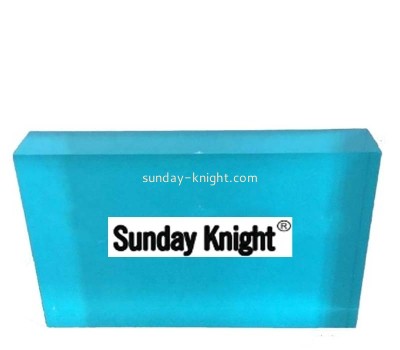 Custom wholesale translucent blue acrylic display block ABK-245