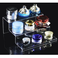 What should I do when the finished acrylic display frame is scratched?