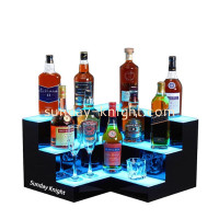 Acrylic LED Wine Bottle Display Shelf Elevating Bar and Retail Spaces with Style and Functionality